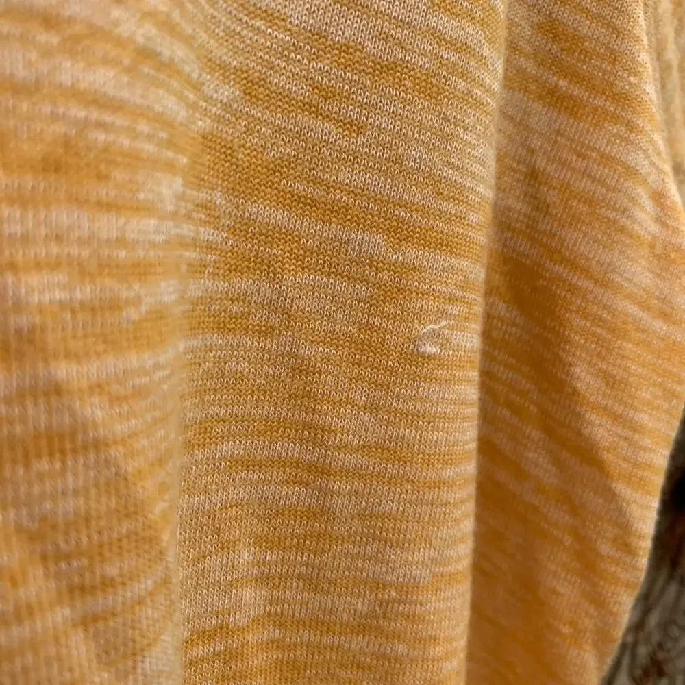 Jon & Anna orange gold T-shirt black eyelash lace 3X